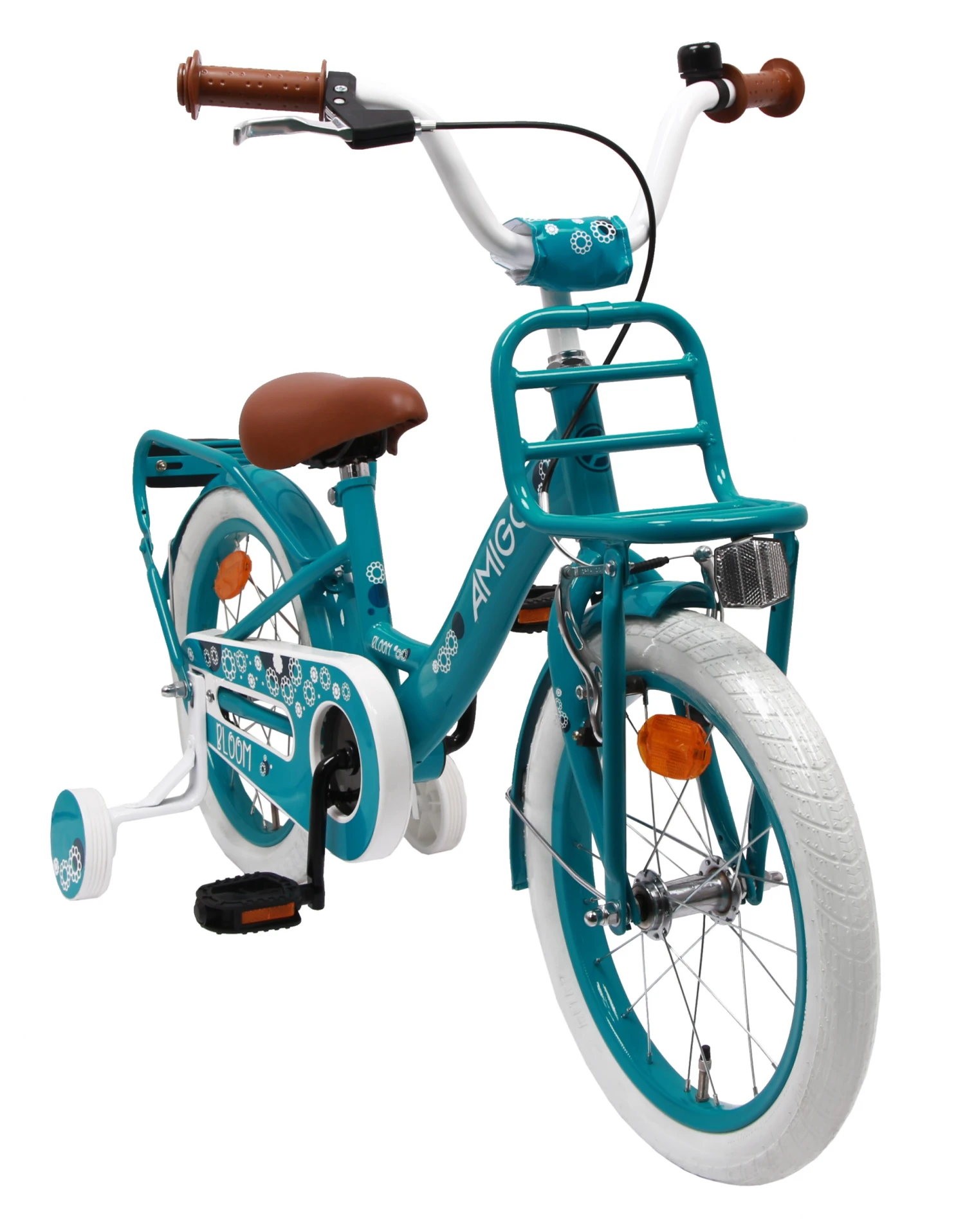 AMIGO Bloom 16 Inch Girls Coaster Brake Turquoise 2 AMIGO Bloom 16 Inch Girls Coaster Brake Turquoise - Image 2