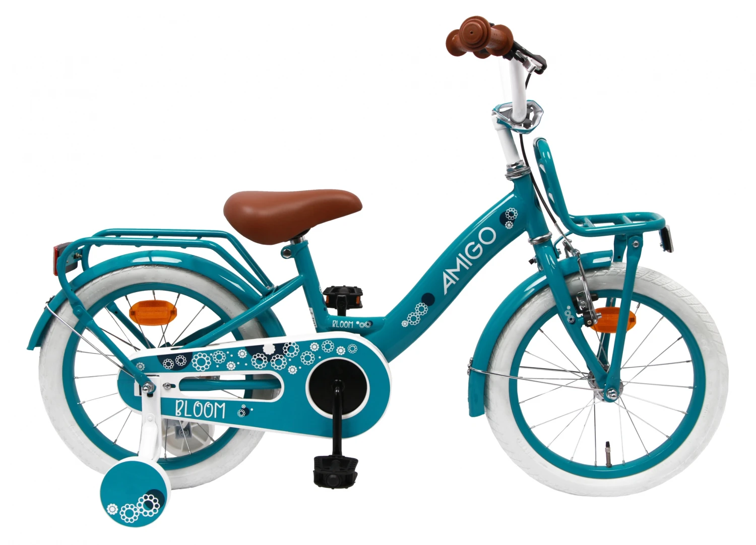AMIGO Bloom 16 Inch Girls Coaster Brake Turquoise 1 AMIGO Bloom 16 Inch Girls Coaster Brake Turquoise