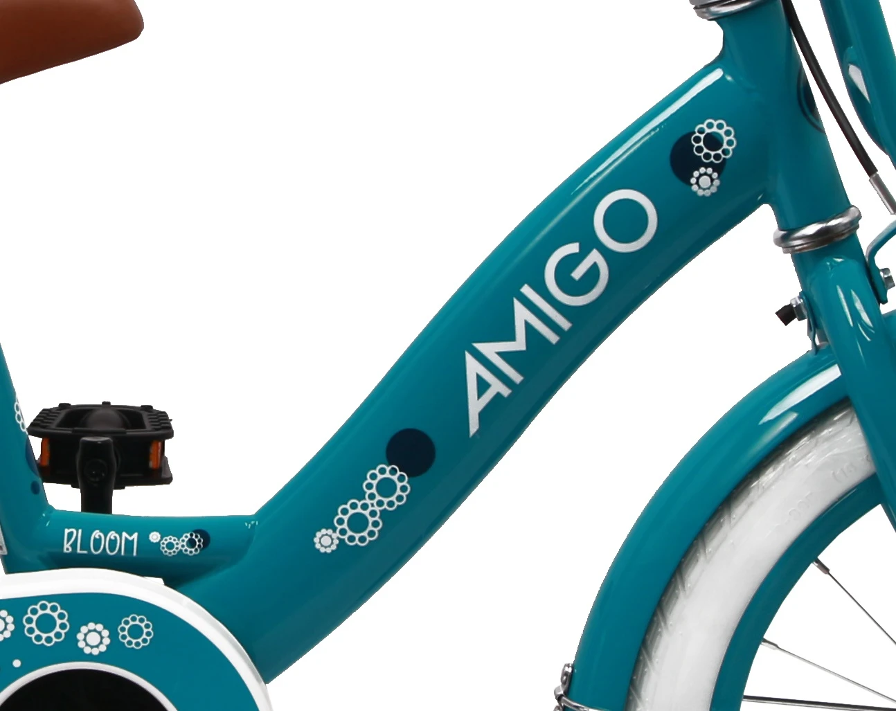 AMIGO Bloom 16 Inch Girls Coaster Brake Turquoise 3 AMIGO Bloom 16 Inch Girls Coaster Brake Turquoise - Image 3