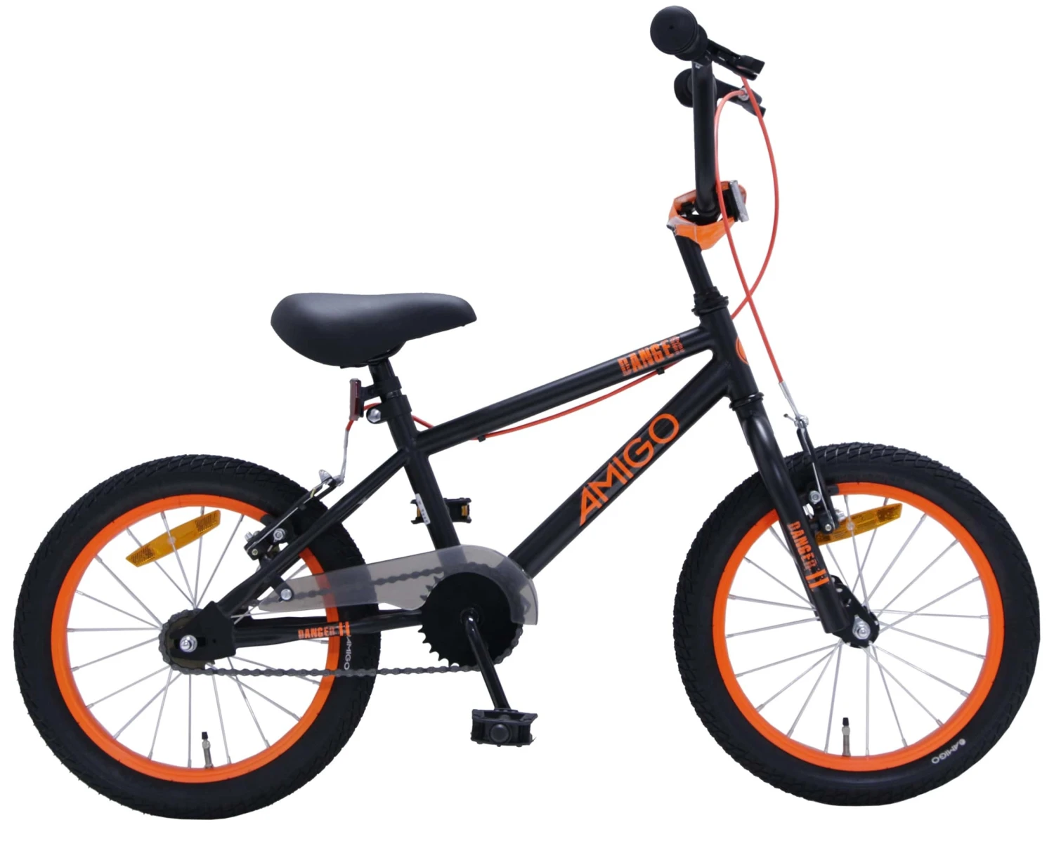 AMIGO BMX Danger 16 Inch Junior Rim Brakes Black/Orange