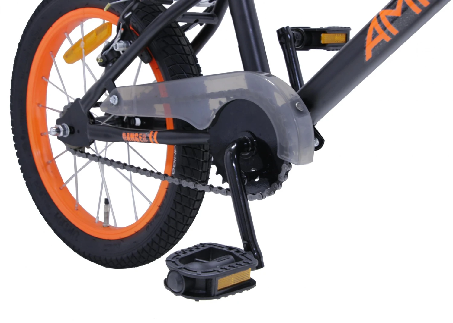 AMIGO BMX Danger 16 Inch Junior Rim Brakes Black/Orange - Image 5