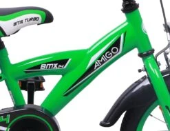 AMIGO BMX Turbo 14 Inch Boys Coaster Brake Green -Discounted Bicycles amigo bmx turbo 14 inch 21 cm jongens terugtraprem groen 3 310738 20190924140056