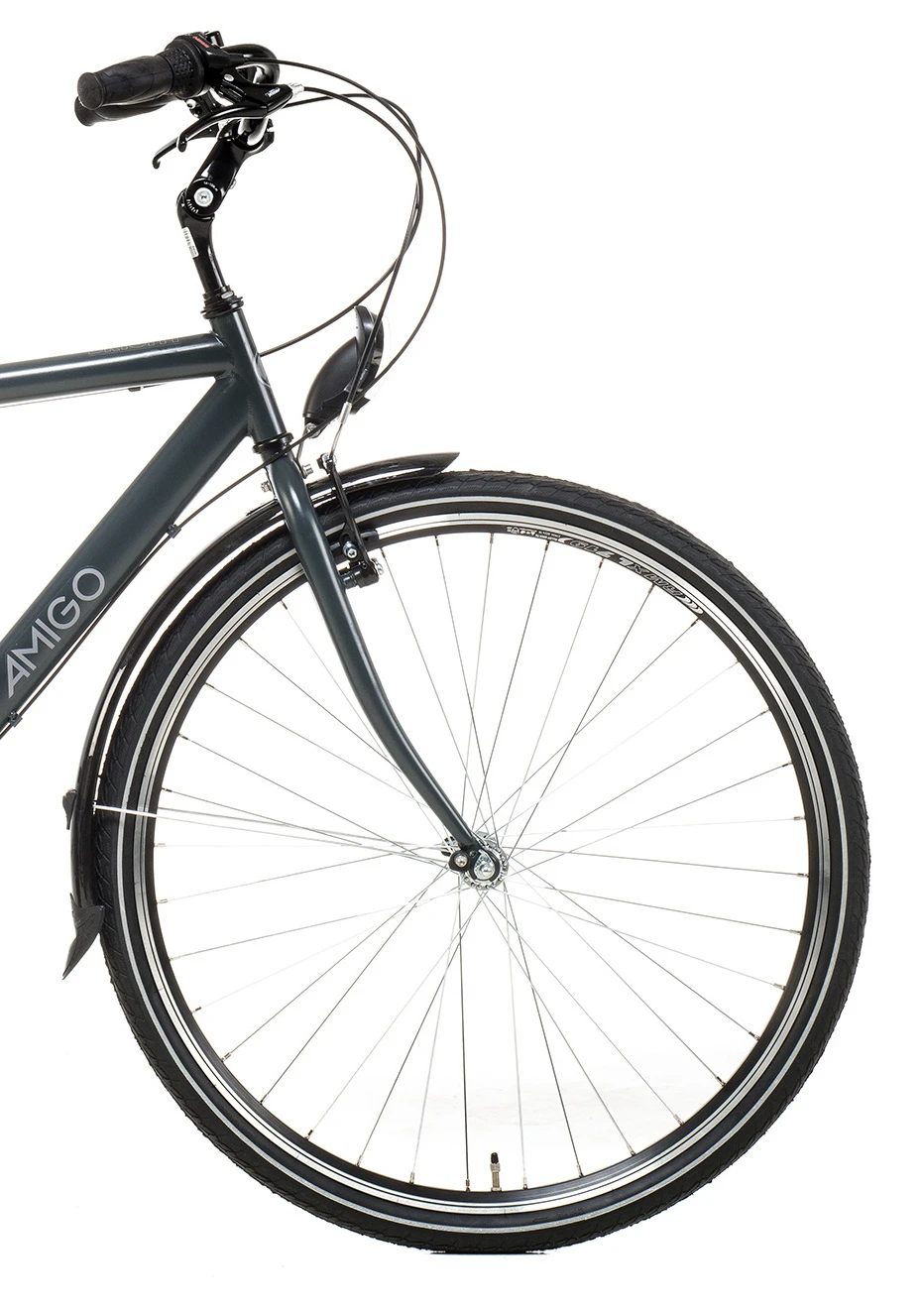 AMIGO Bright 28 Inch 50 Cm Men 3SP Rim Brakes Anthracite - Image 4