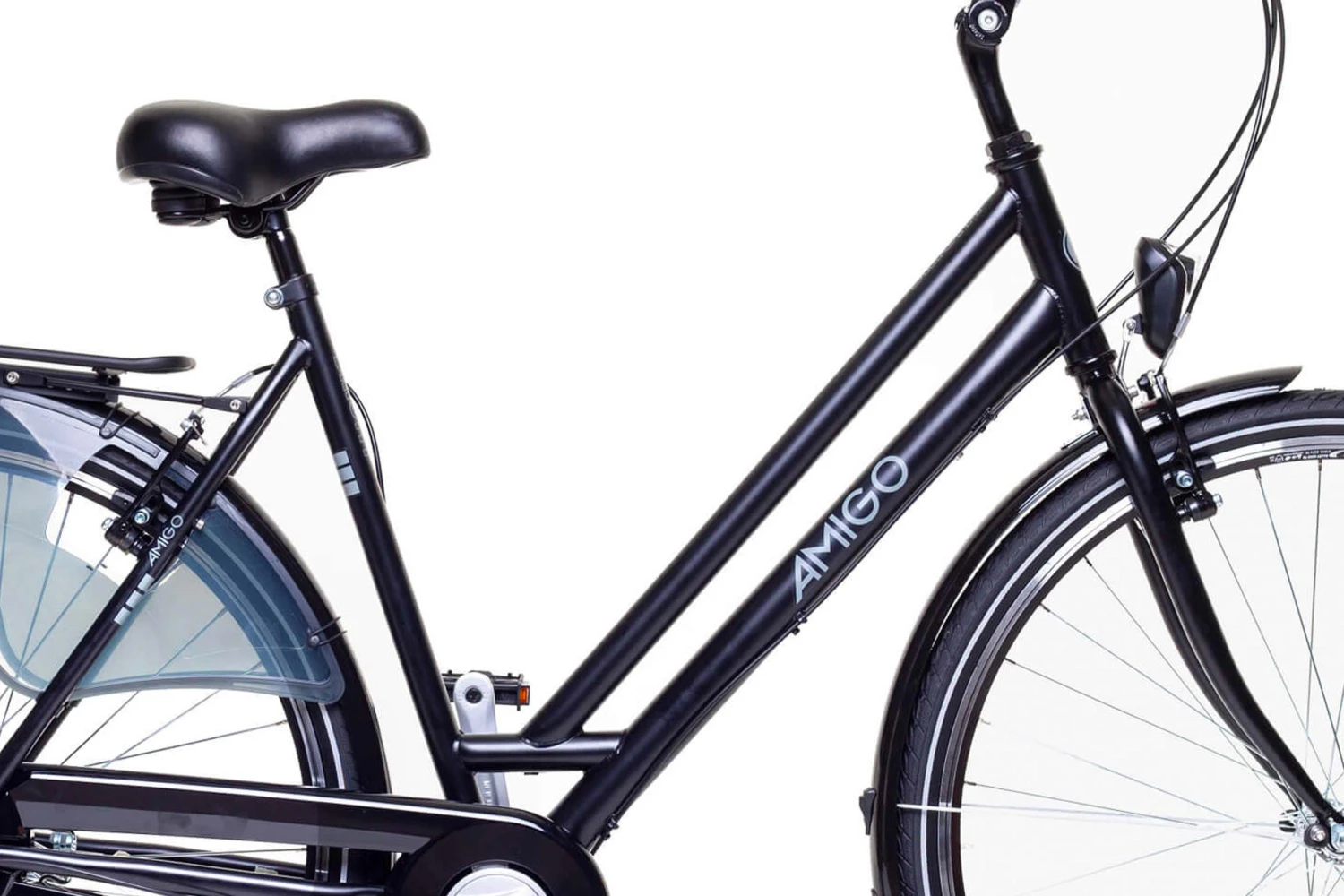 AMIGO Bright 28 Inch Women 3SP Rim Brakes Matte Black - Image 3