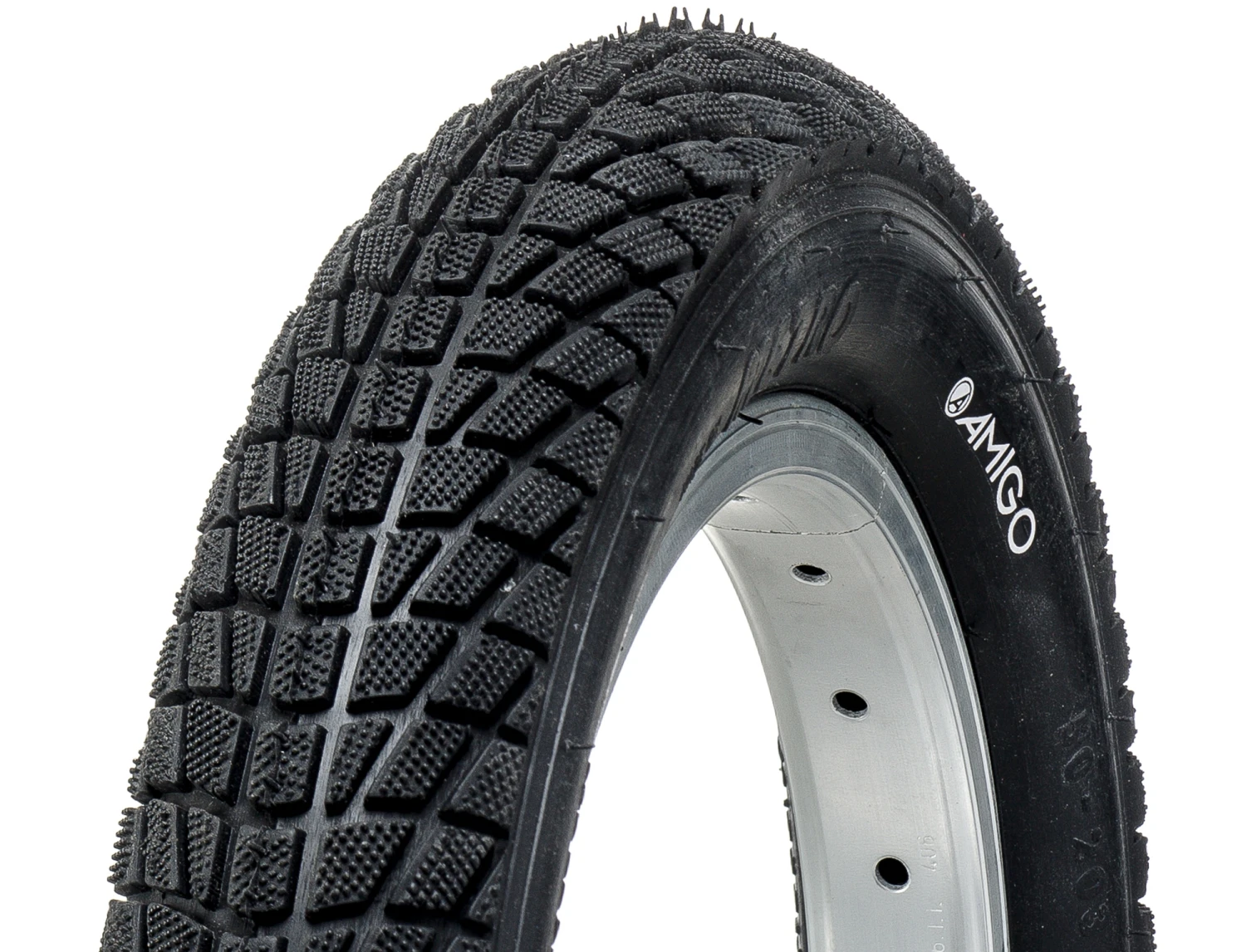AMIGO Outer Tire Ortem M1500 12 X 2.00 (50-203) Black 1 AMIGO Outer Tire Ortem M1500 12 X 2.00 (50-203) Black