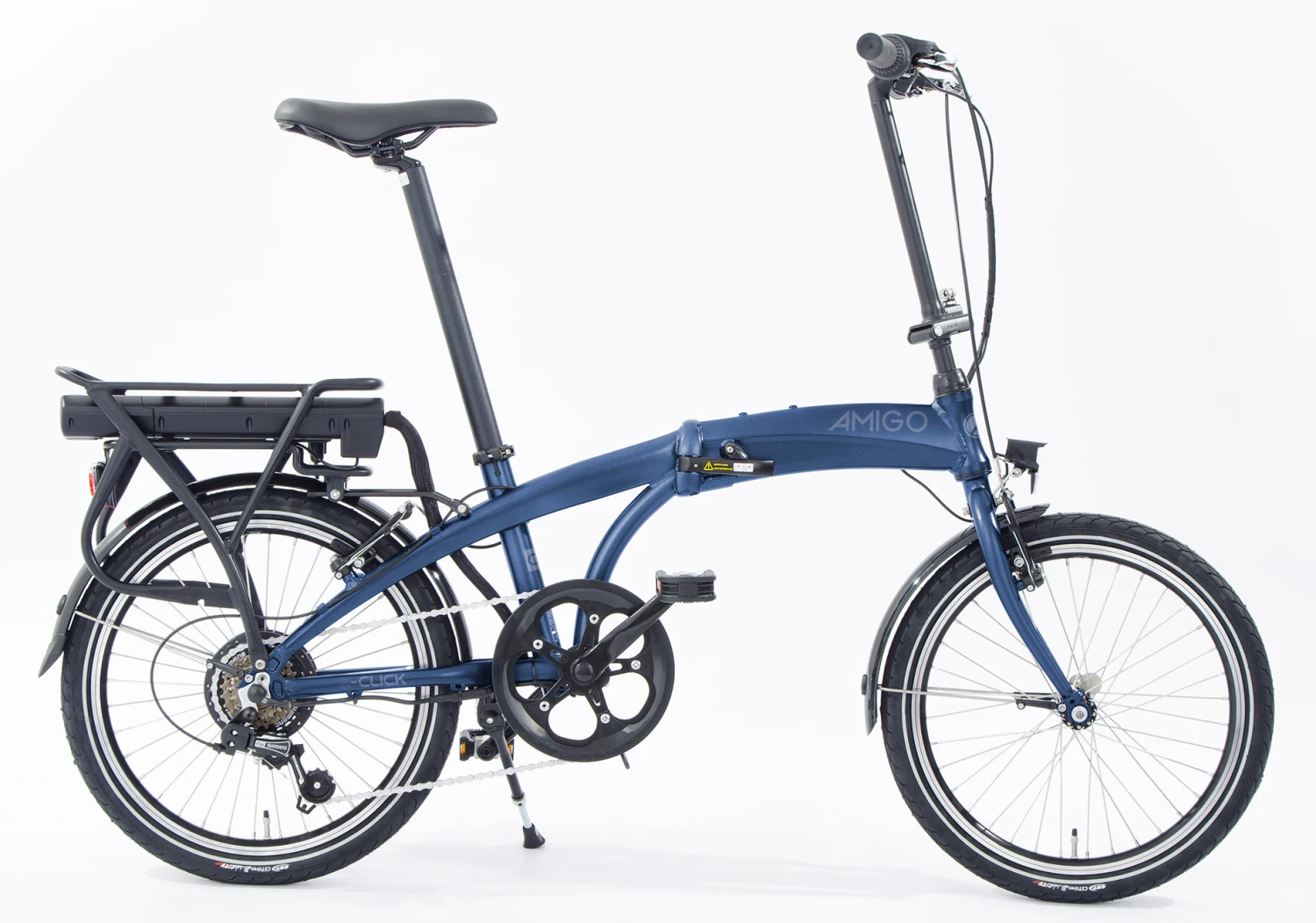 AMIGO E-Click C1 418Wh 20 Inch Unisex 6SP Rim Brakes Dark Blue 2 AMIGO E-Click C1 418Wh 20 Inch Unisex 6SP Rim Brakes Dark Blue - Image 2