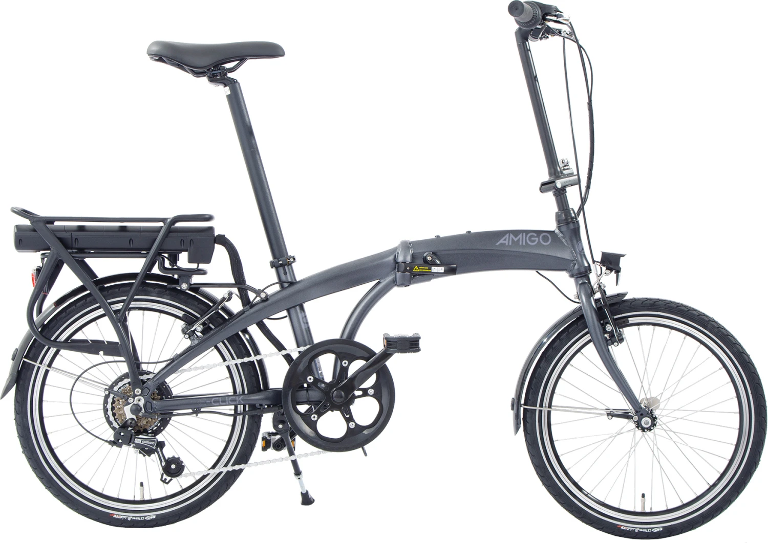 AMIGO E-Click C1 418Wh 20 Inch Unisex 6SP Rim Brakes Matte Grey