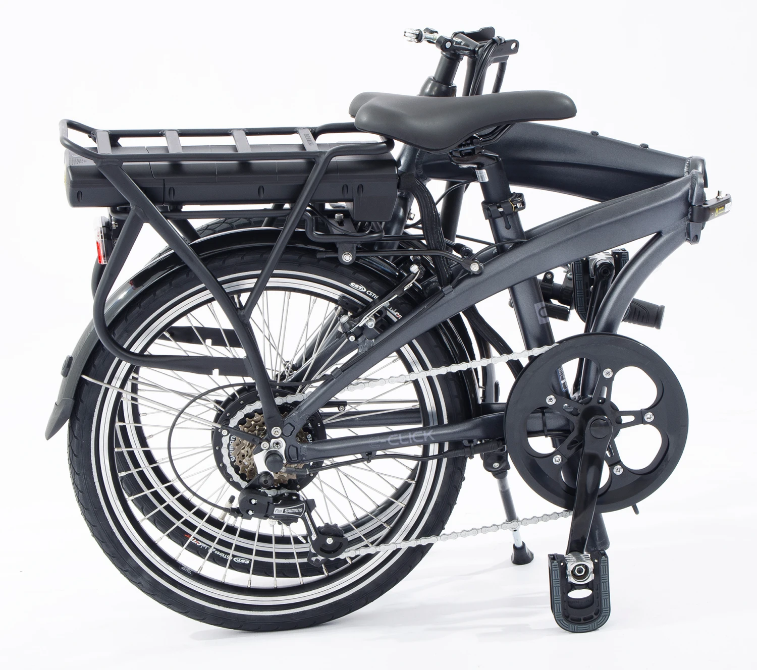 AMIGO E-Click C1 418Wh 20 Inch Unisex 6SP Rim Brakes Matte Grey - Image 5