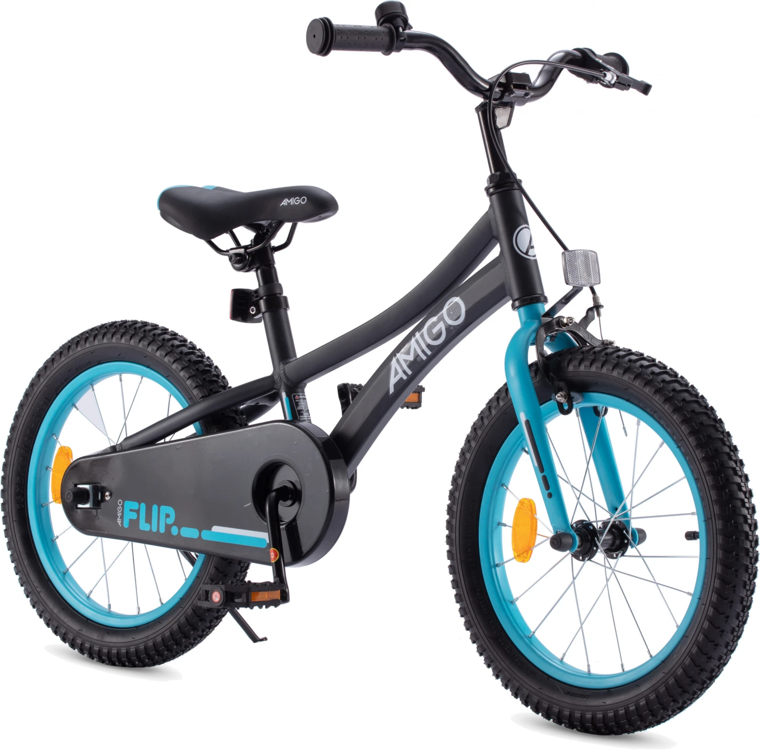AMIGO Flip 18 Inch 26.5 Cm Boys Coaster Brake Black/Blue 2 AMIGO Flip 18 Inch 26.5 Cm Boys Coaster Brake Black/Blue - Image 2