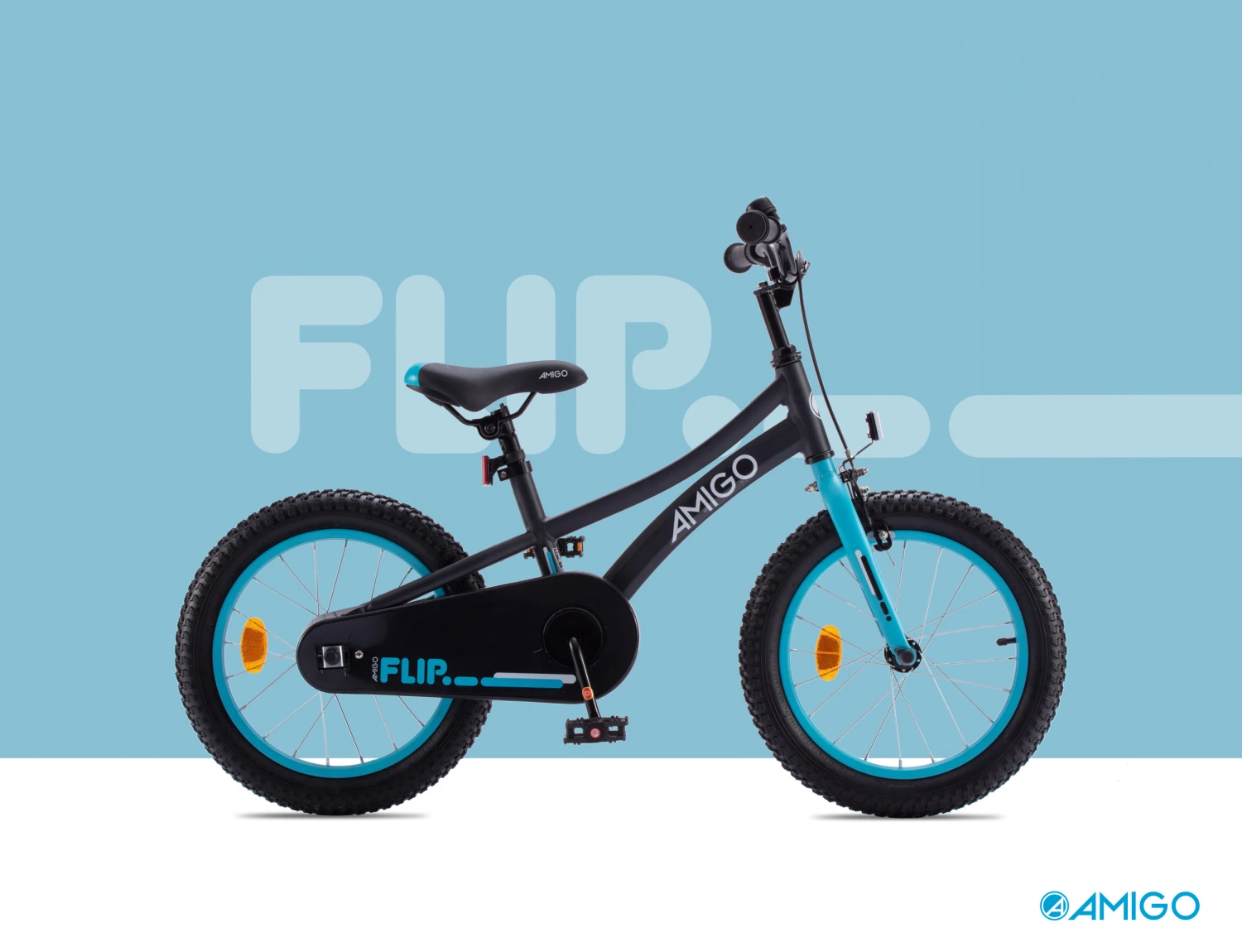 AMIGO Flip 18 Inch 26.5 Cm Boys Coaster Brake Black/Blue 4 AMIGO Flip 18 Inch 26.5 Cm Boys Coaster Brake Black/Blue - Image 4