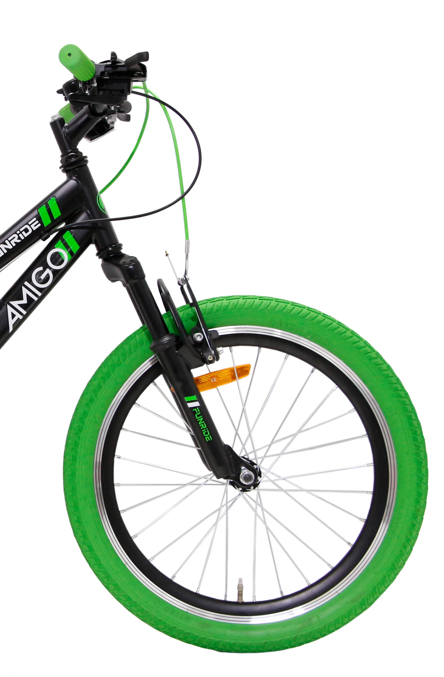 AMIGO Fun Ride 20 Inch 33 Cm Junior 7SP Rim Brakes Black/Green - Image 4