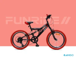 AMIGO Fun Ride 20 Inch 33 Cm Junior 7SP Rim Brakes Black/Red 17 AMIGO Fun Ride 20 Inch 33 Cm Junior 7SP Rim Brakes Black/Red -Discounted Bicycles amigo fun ride 20 inch 33 cm junior 7v v brakes zwart rood 8 454808 20201023134152