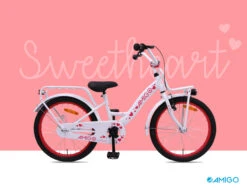 AMIGO Sweetheart-S7 20 Inch 29 Cm Girls Coaster Brake White -Discounted Bicycles amigo sweetheart 20 inch 29 cm meisjes terugtraprem wit 7 307211 20200410164448 1