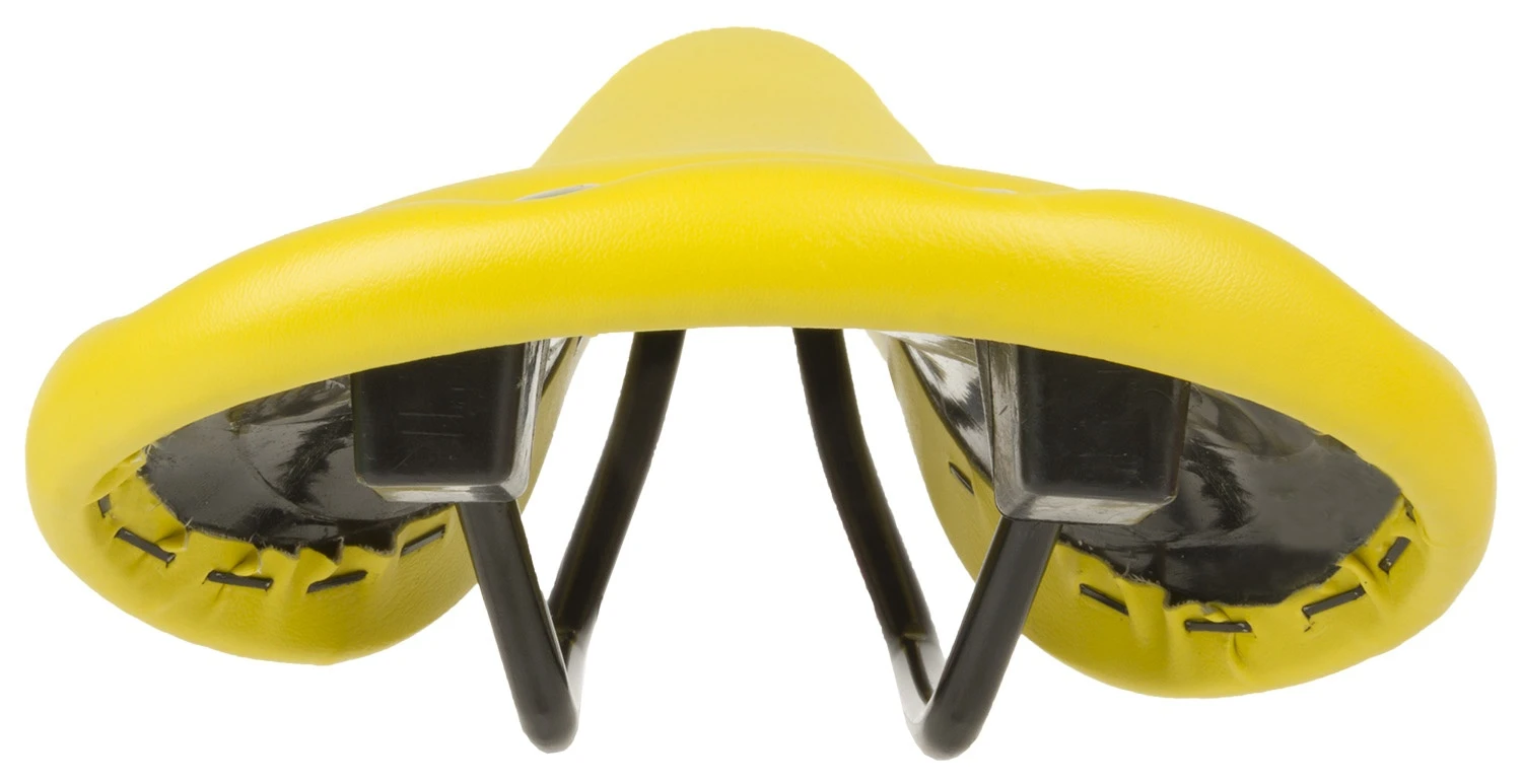 M-Wave Rivet Racing Saddle Unisex Imitation Leather Yellow - Image 2