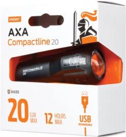 AXA Front Light Compactline 20 Lux Led Rechargeable Black 5 AXA Front Light Compactline 20 Lux Led Rechargeable Black -Discounted Bicycles axa voorlicht compactline 20 lux led usb oplaadbaar zwart 3 831947 1617949921