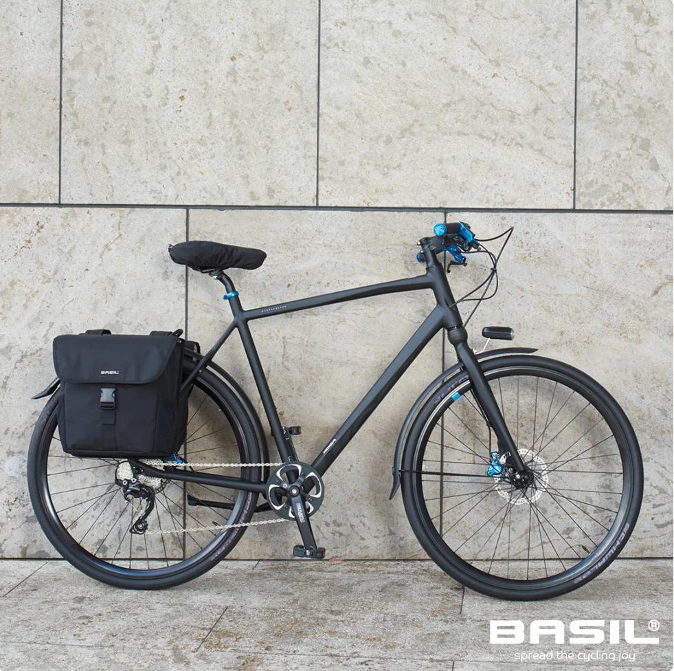 Basil Go Saddle Cover 27 Cm Black - 50443 2 Basil Go Saddle Cover 27 Cm Black - 50443 - Image 2