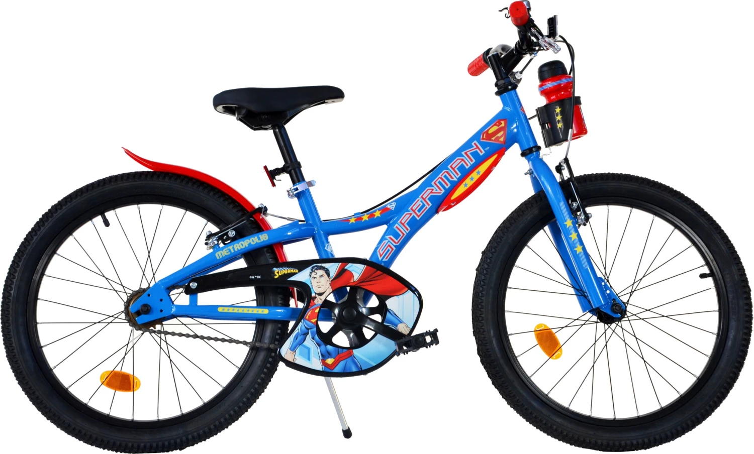 Dino Superman 20 Inch Boys Rim Brakes Blue 1 Dino Superman 20 Inch Boys Rim Brakes Blue