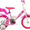 Dino Little Heart 12 Inch 21 Cm Girls Rim Brakes White/Pink