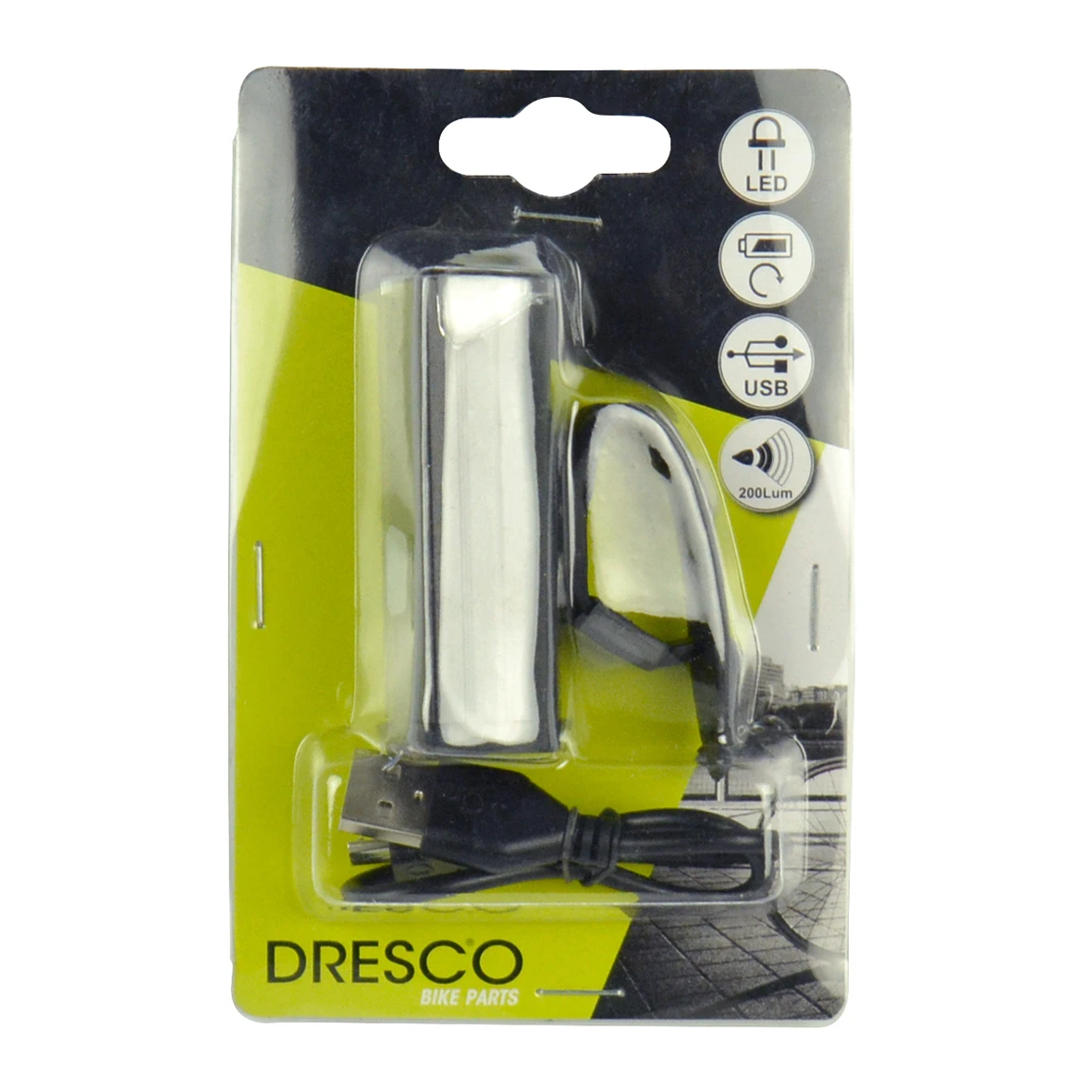 Dresco Front Light 200 Lumen Led Rechargeable Black - Image 5