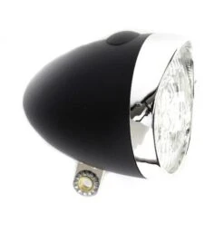 Ikzi Light Retro LED Headlight Black Battery