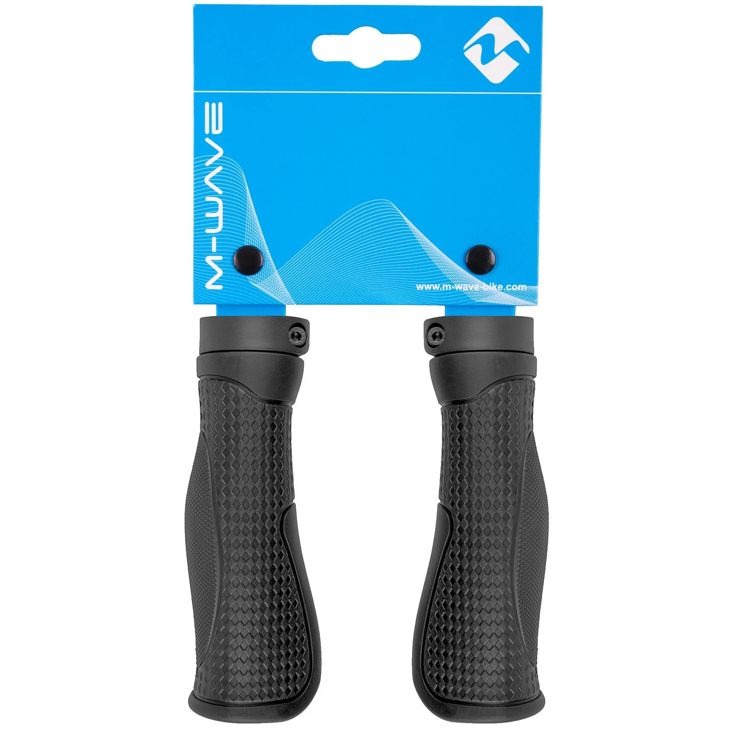 M-Wave Grips Cloud Base-2 Fix Rubber Black 2 Set - Image 2