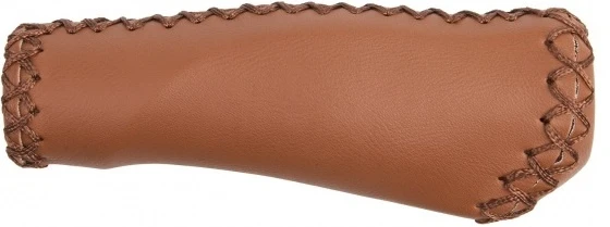 M-Wave Ergonomic Grips 125 Mm Artificial Leather Brown Per Set