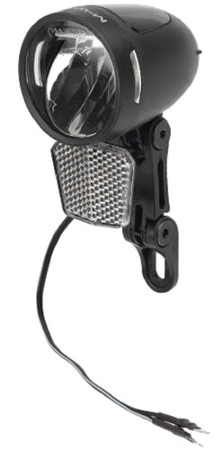 M-Wave Headlight Apollon E 80 E-Bike LED Aluminium Black
