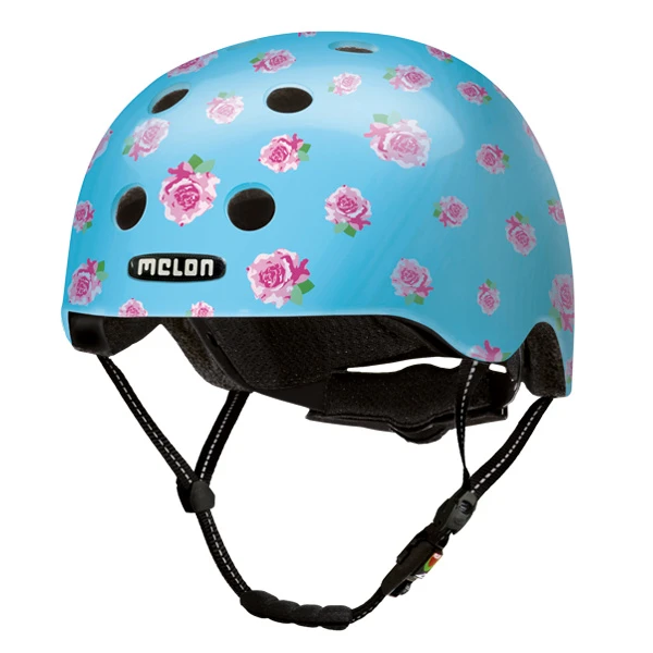 Melon Bicycle Helmet Urban Active Roses Polycarbonate 1 Melon Bicycle Helmet Urban Active Roses Polycarbonate