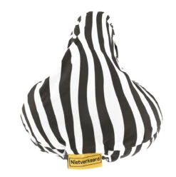 Niet Verkeerd Saddle Pad Striped 17 X 25 Cm Polyester Black/white