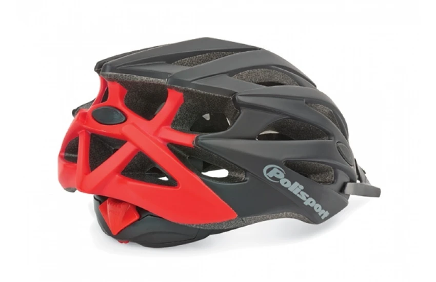 Polisport Bicycle Helmet Twig Unisex 55/58 Cm Easy-lock Black/red - Image 2
