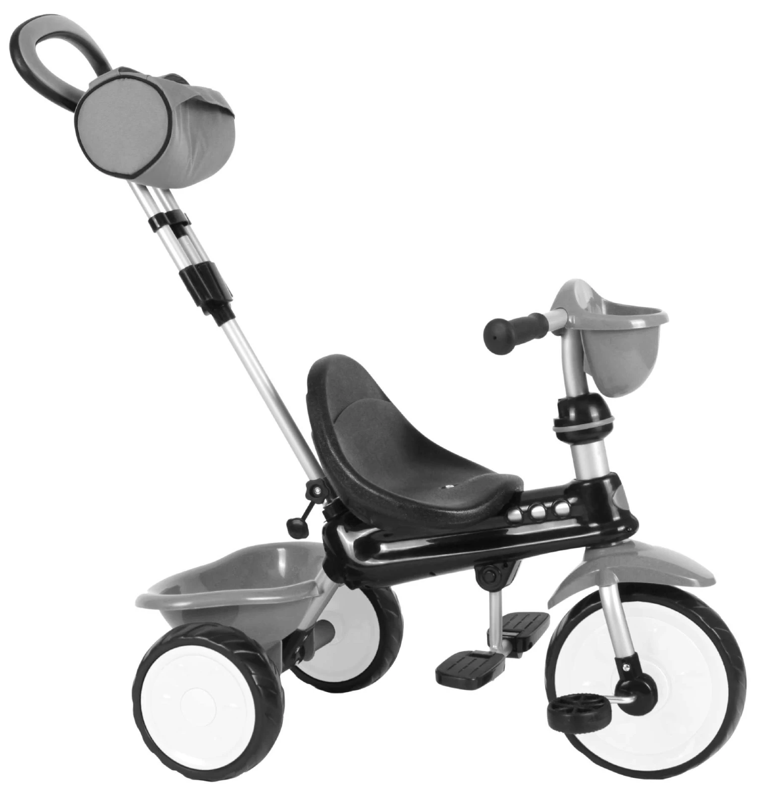 QPlay Comfort 4-in-1 Driewieler Junior Grey - Image 4