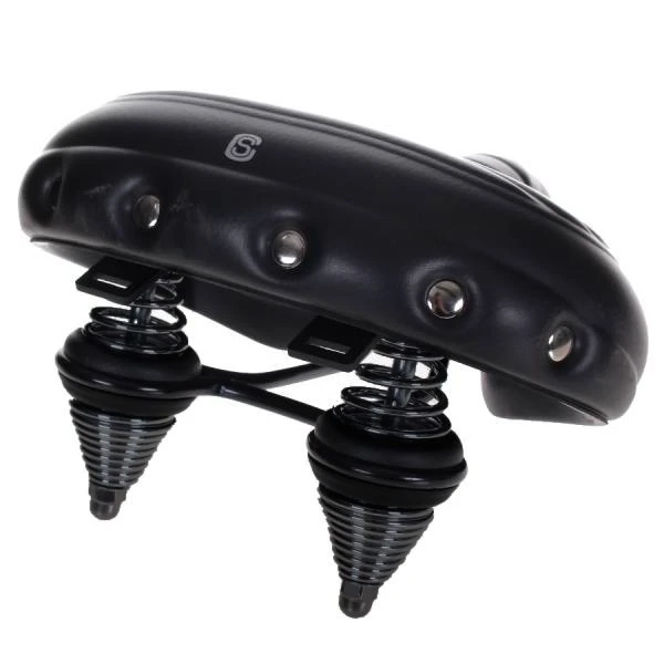 Selle Ribbed Saddle City Bike Unisex Black - Image 3