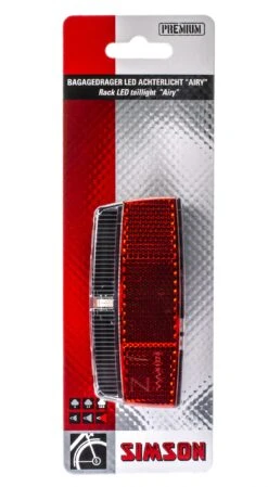 Simson Rear Light Airy Led Hub Dynamo Luggage Carrier Red 8 Simson Rear Light Airy Led Hub Dynamo Luggage Carrier Red -Discounted Bicycles simson achterlicht airy led naafdynamo bagagedrager rood 4 271198 1547809752