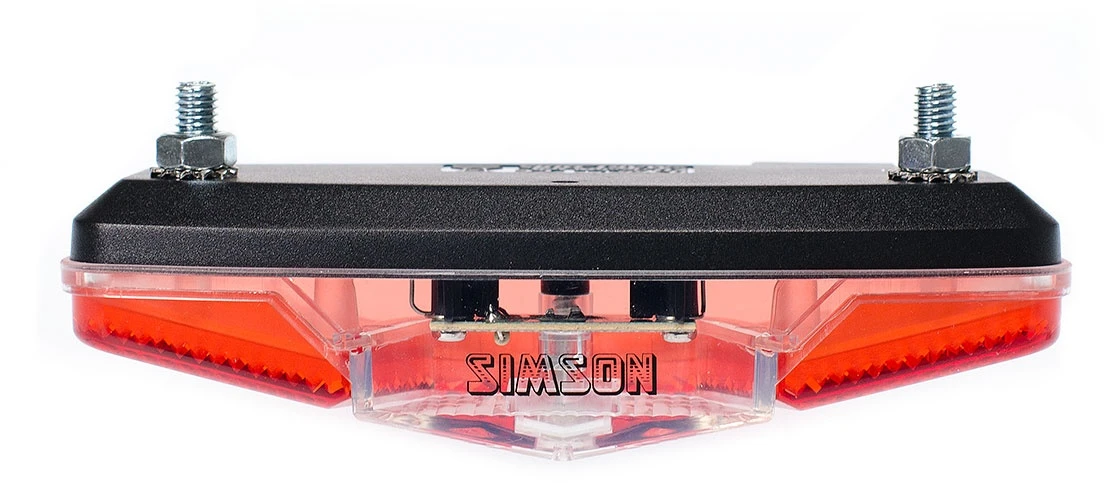 Simson Rear Light Coast Led Luggage Carrier Battery Red 2 Simson Rear Light Coast Led Luggage Carrier Battery Red - Image 2