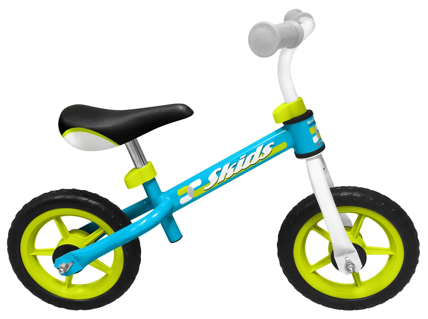 Skids Control Loopfiets 10 Inch Junior Light Blue/Light Green