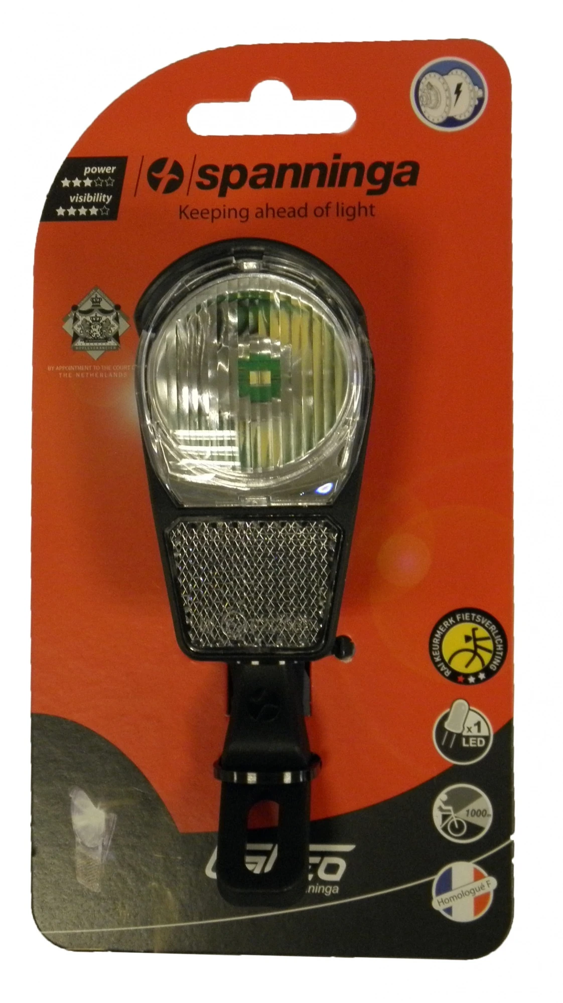 Spanninga Headlight Galeo XDO On / Off UBR Incl. Batteries Black - Image 2