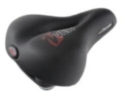 Velo Plush Ladies Black Gel Saddle Elasto (vacuum Technology)