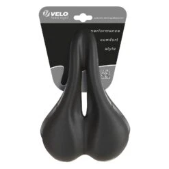 Velo Saddle Wide Channel M Black -Discounted Bicycles velo zadel wide channel m zwart 3 41728