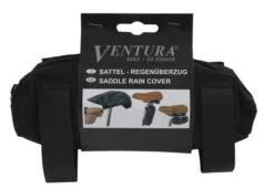 Ventura Rain Cover Saddle With Storage Bag Black