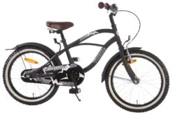 Volare Black Cruiser 18 Inch 27 Cm Boys Coaster Brake Matte Black