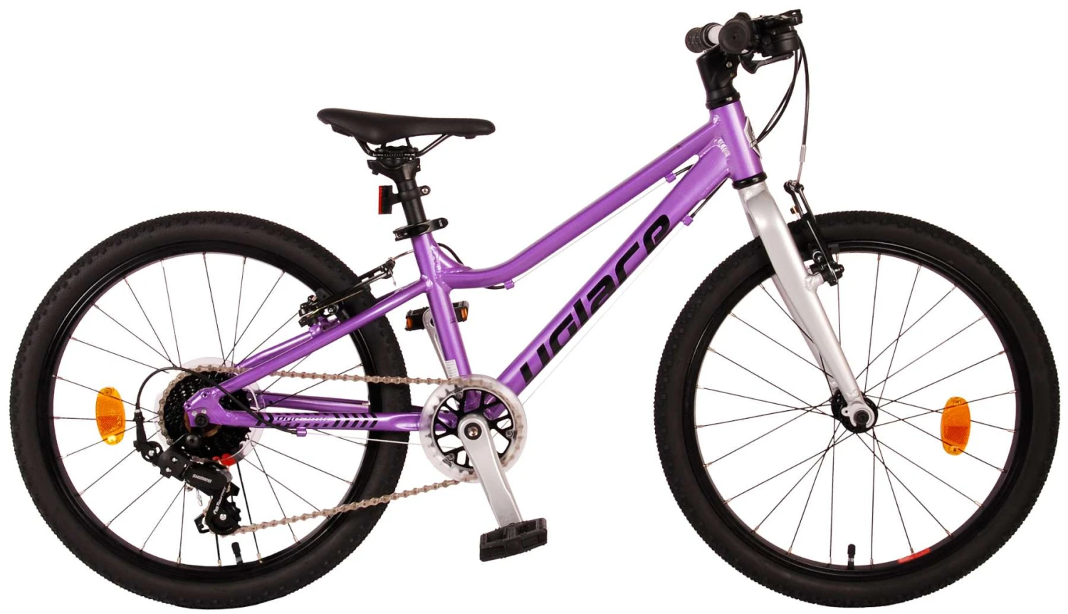 Volare Dynamic 20 Inch Girls 7SP Rim Brakes Purple 1 Volare Dynamic 20 Inch Girls 7SP Rim Brakes Purple