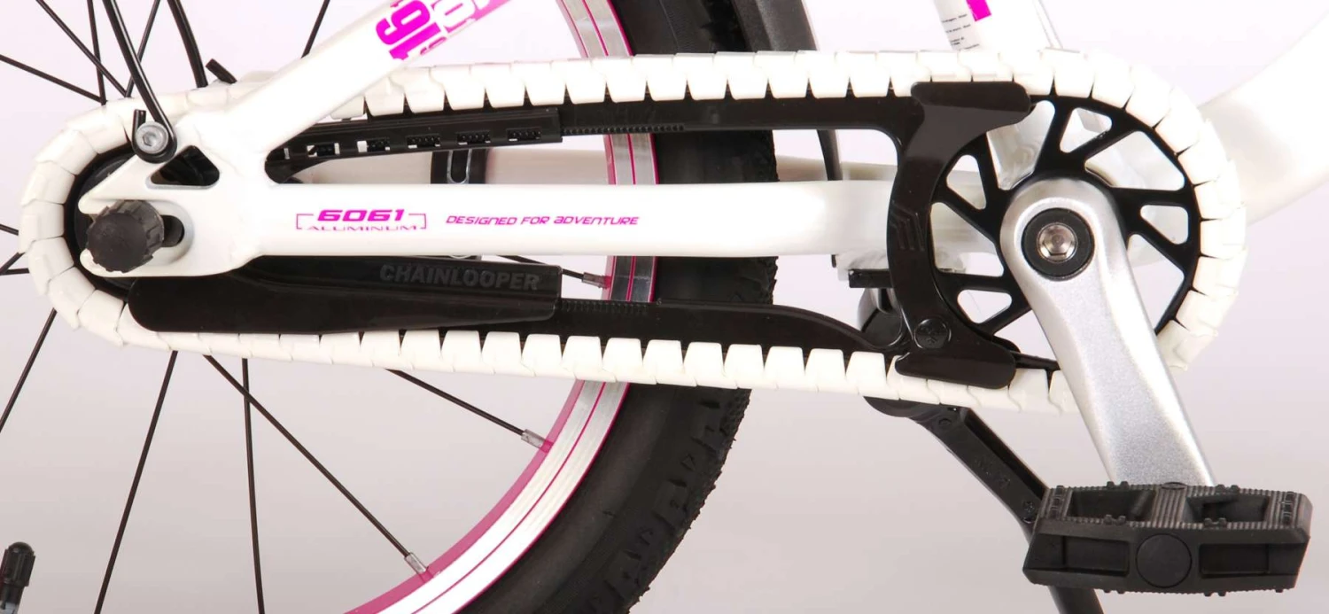 Volare Glamour 16 Inch 25,4 Cm Girls Coaster Brake White/Pink - Image 7