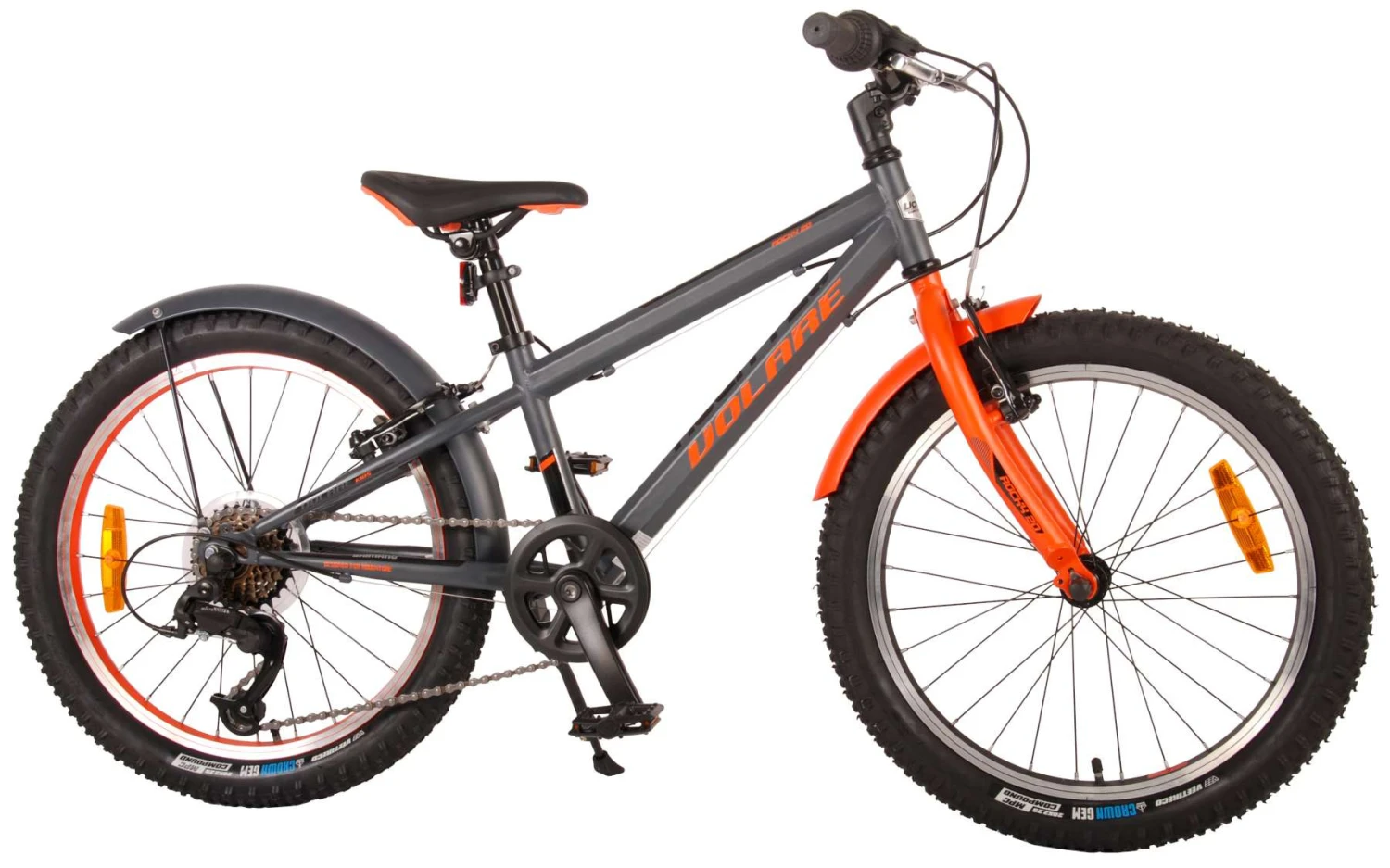 Volare Rocky 20 Inch 27 Cm Boys 6SP Rim Brakes Grey/Orange 1 Volare Rocky 20 Inch 27 Cm Boys 6SP Rim Brakes Grey/Orange